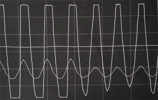通流量過小，輸出波動較大，系統難以達到理想穩態的現象