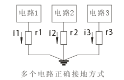 多個電路正確接地方式 多個電路正確接地方式