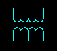 一個繞組上有中心點抽頭的變壓器電氣圖形符號 一個繞組上有中心點抽頭的變壓器電氣圖形符號