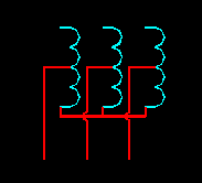 三相自藕變壓器,星形連接電氣符號 三相自藕變壓器,星形連接電氣符號