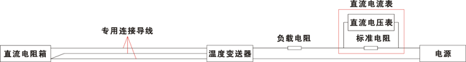 熱電阻溫度變送器調校接線圖 熱電阻溫度變送器調校接線圖