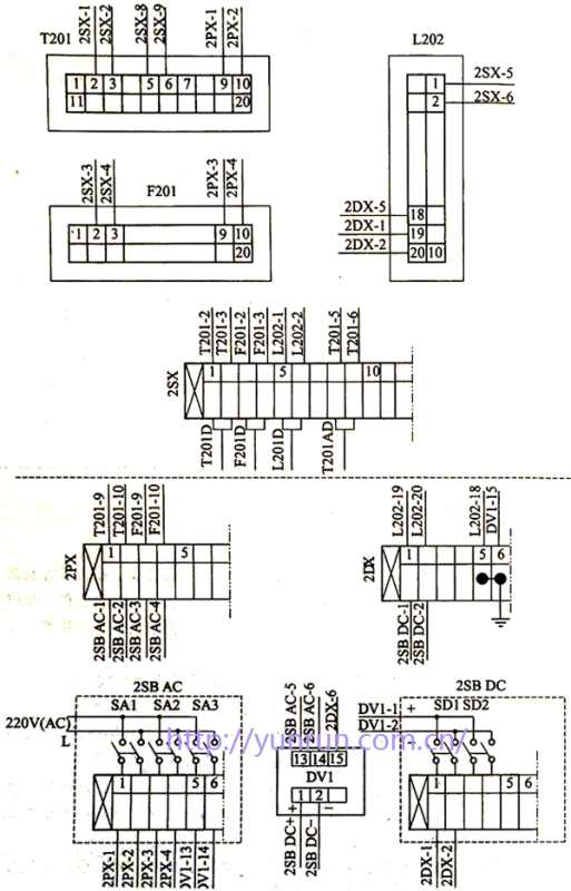 呼號法儀表電氣接線示意圖 呼號法儀表電氣接線示意圖