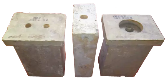 玻璃窯爐爐頂熱電偶的專用磚 玻璃窯爐爐頂熱電偶的專用磚