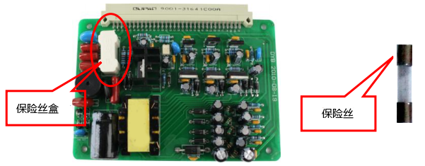 保險絲在SWP-ASR300電路板上的位置 保險絲在SWP-ASR300電路板上的位置