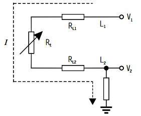 二線制熱電阻等效電路圖 二線制熱電阻等效電路圖