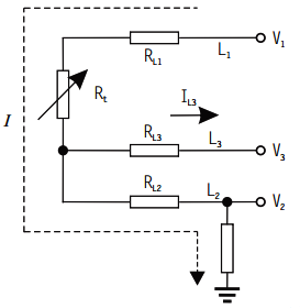 三線制熱電阻等效電路圖 三線制熱電阻等效電路圖
