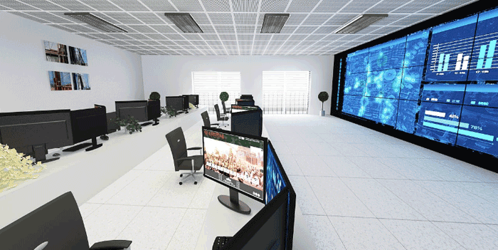 某變電站電力監控的實景 某變電站電力監控的實景