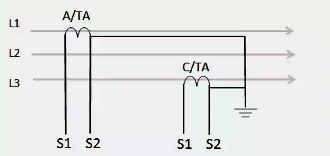 電流互感器不完全星型接法原理圖 電流互感器不完全星型接法原理圖