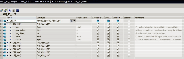 采用數組形式定義控制對象硬件IO表 采用數組形式定義控制對象硬件IO表