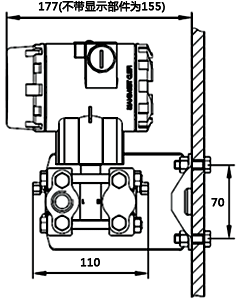單晶硅微差壓變送器墻面連接形式 單晶硅微差壓變送器墻面連接形式