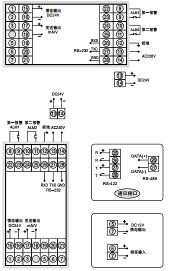 SWP-RP-C80頻率/轉(zhuǎn)速表接線圖 SWP-RP-C80頻率/轉(zhuǎn)速表接線圖