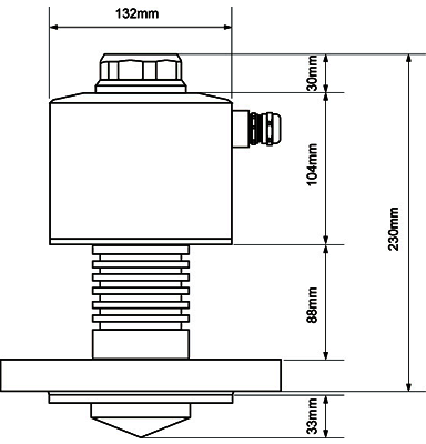 太赫茲調頻雷達物位計外形尺寸