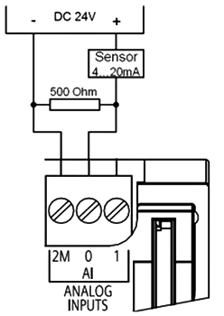 兩線制傳感器4-20mA信號接線 兩線制傳感器4-20mA信號接線
