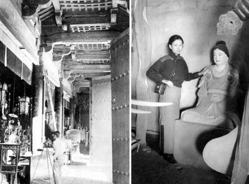 林徽因在測(cè)繪古建筑 林徽因在測(cè)繪古建筑