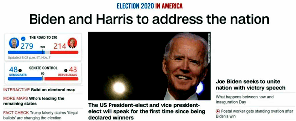 拜登獲得了超過7400萬張選票 拜登獲得了超過7400萬張選票