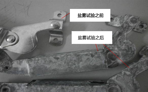 鹽霧測(cè)試前后對(duì)比 鹽霧測(cè)試前后對(duì)比
