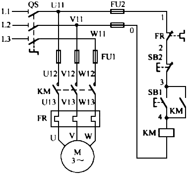 三相異步電動機的啟動控制電路圖 三相異步電動機的啟動控制電路圖