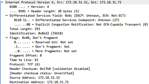 IP協議IP包頭信息 IP協議IP包頭信息