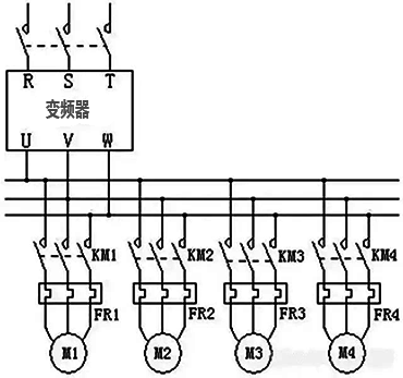 變頻器一拖多分時啟動 變頻器一拖多分時啟動