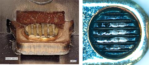 觸頭表面的污染物 觸頭表面的污染物
