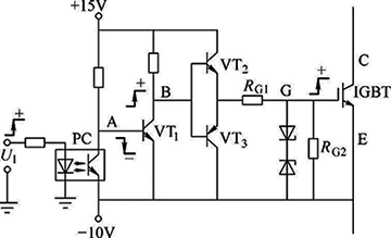帶光耦的IGBT驅(qū)動(dòng)電路 帶光耦的IGBT驅(qū)動(dòng)電路